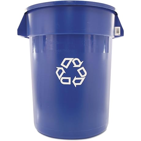 Rubbermaid 263273BE Brute Recycling Container: Recycle Trash with Ease