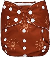 Vista 7 de Pañal de tela de 2 a 7 años de edad, bolsillo reutilizable, lavable, para bebés y niños pequeños (lluvia arcoíris)