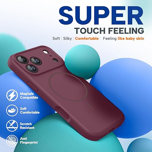 Miniatura 1442 de Miracase - Funda diseñada para iPhone 11 con protector de pantalla, funda de goma de silicona líquida, protección total contra caídas y a prueba