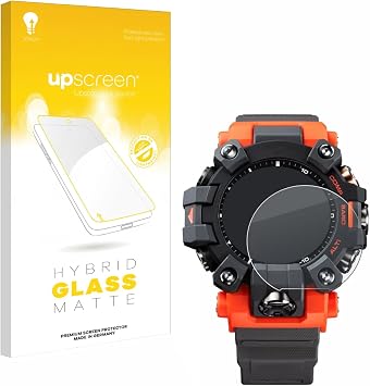 upscreen Matte Screen Protector Glass Film Compatible with Casio G-Shock GW-9500 - Anti-Glare, Anti-Fingerprint, 9H Glass Protection