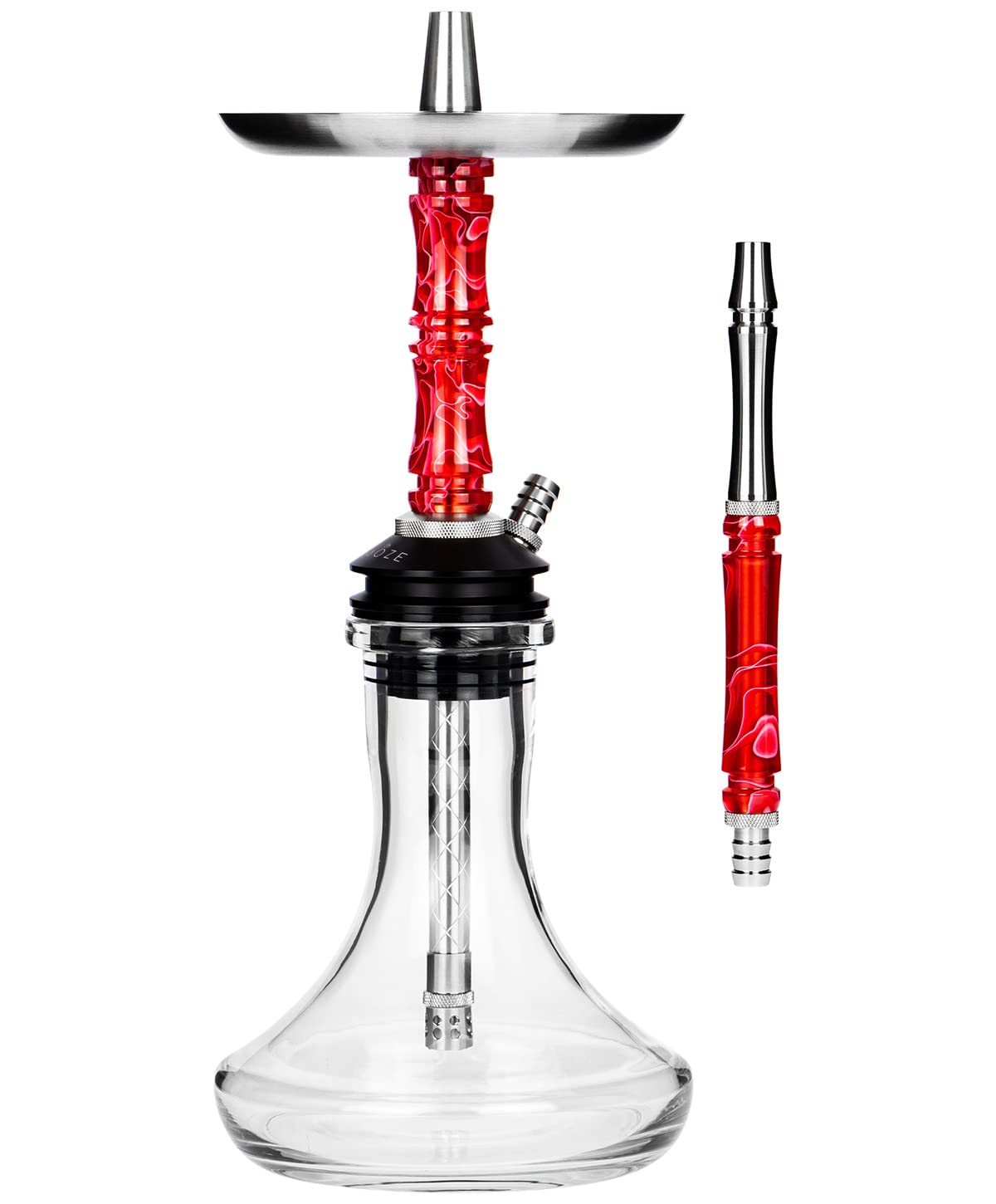 Moze Breeze Two - Wavy Red - Inkl. Mundstück - 4 Versch. Blow Off -