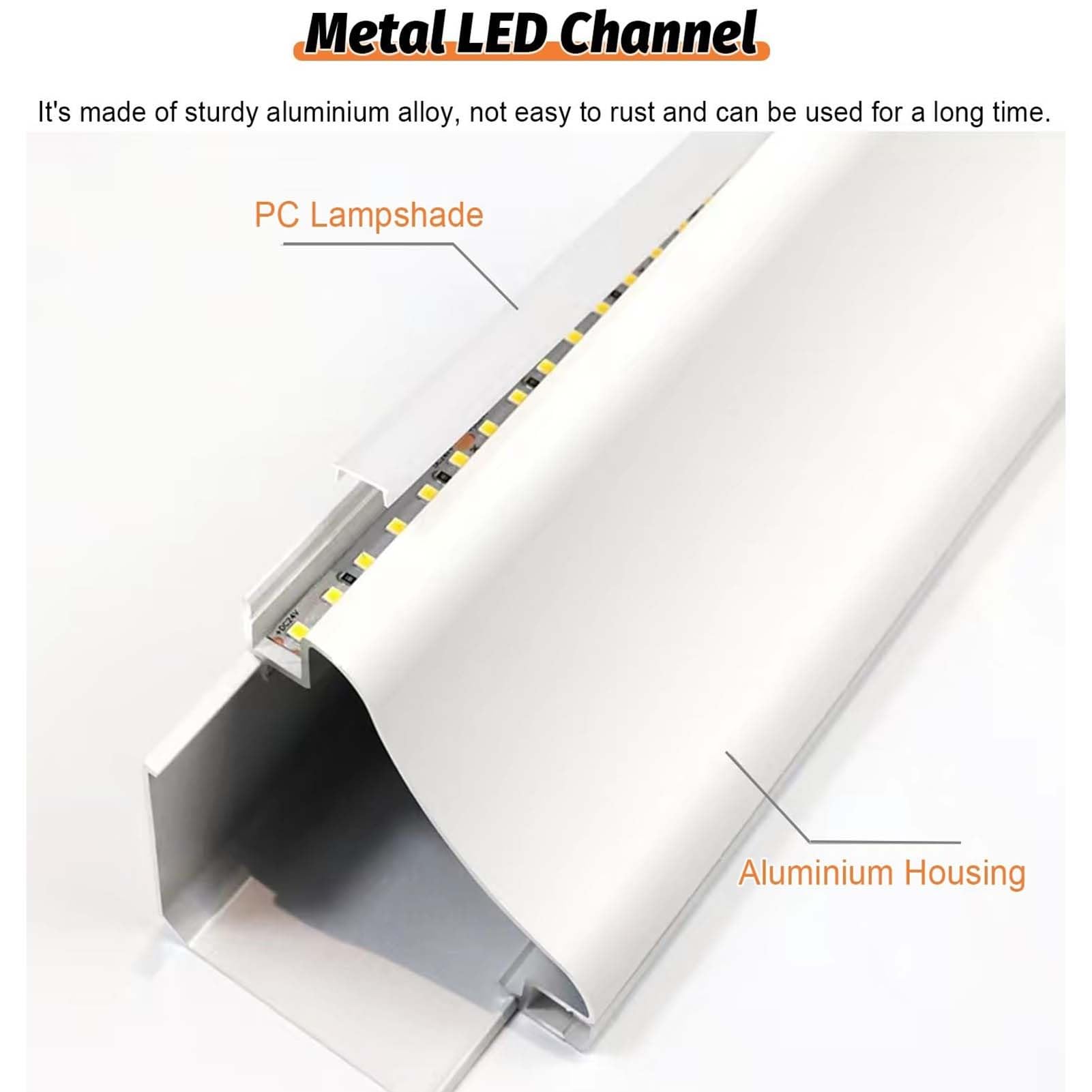 Reflektory sufitowe LED, dwustronny zestaw oświetleniowy do pasków 8 mm, aluminiowa listwa przypodłogowa z diodami LED do krawędzi ścian i sufitów(30 m (98,4 stóp))
