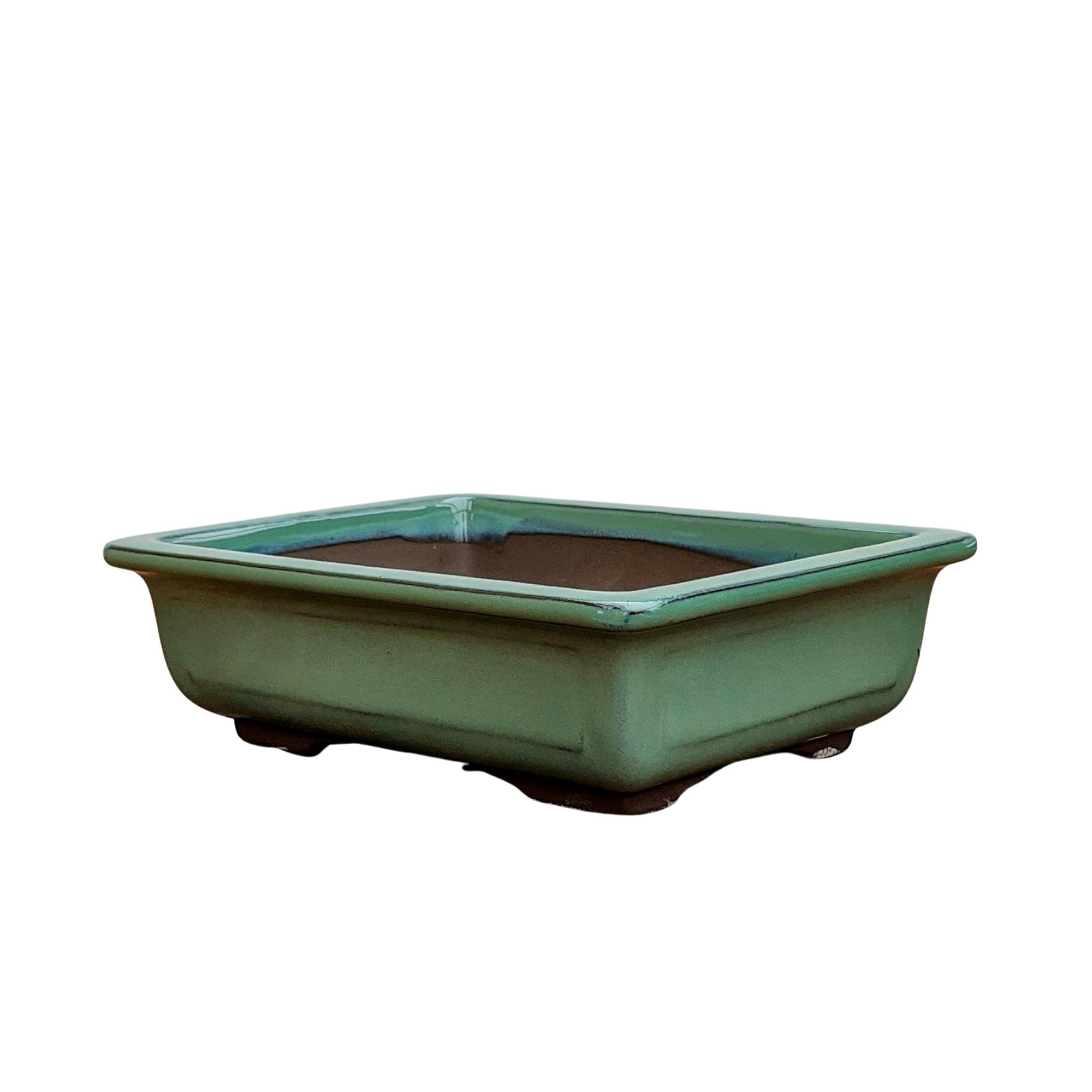 Buy Ceramic Bonsai Pots for ing Seven Inch Green Glazed Bonsai er