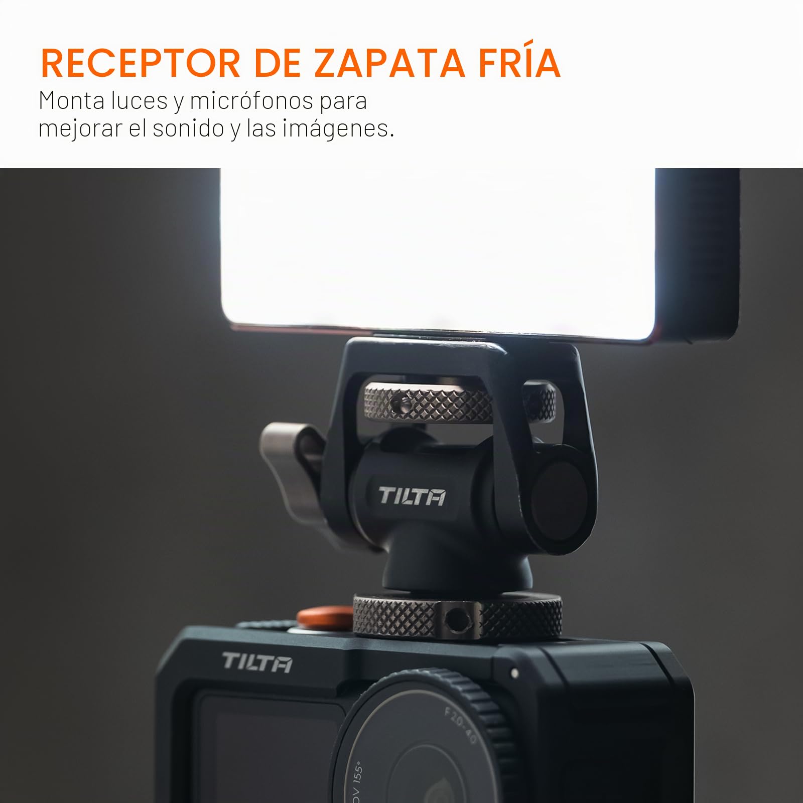 Tilta Jaula Action 6, Kit Básico de Jaula para Cámara Compatible con dji Osmo Action 6 con Placa Base de Montaje de Liberación Rápida - Negro TA-T95-A-B