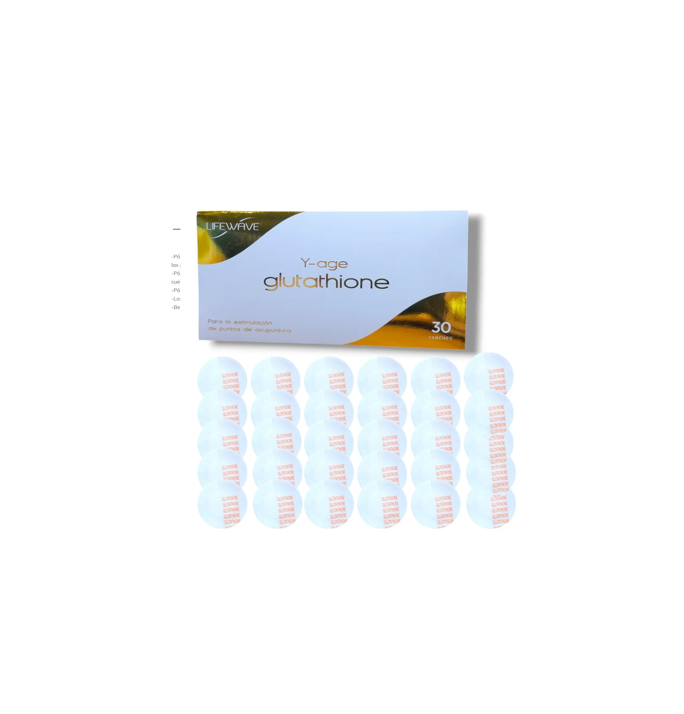 Lifewave Y-AGE GLUTATHIONE ayuda con el estrés oxidativo y