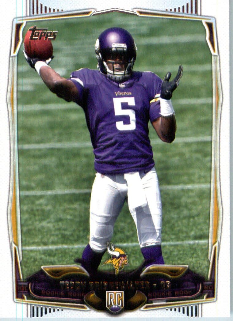 2014 Topps NFL Football Card #367 Teddy Bridgewater Minnesota Vikings ROOKIE CARD