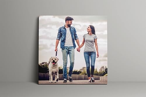 Miniatura 2 de Woaiting Lienzo personalizado para decorar tus propias fotos, decoración de pared para hombres, regalo de novio, marco de lienzo personalizado para