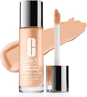 Clinique Beyond Perfecting Lightweight Liquid Foundation + Concealer For Dry Combination to Oily Skin Types | Full Coverage + Natural Matte Finish