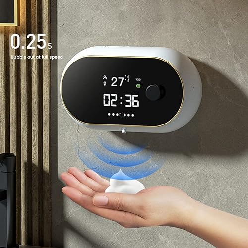 Miniatura 3 de Dispensador automático de jabón montado en la pared sin contacto Máquina de espuma líquida USB Sensor infrarrojo Manos eléctricas 2
