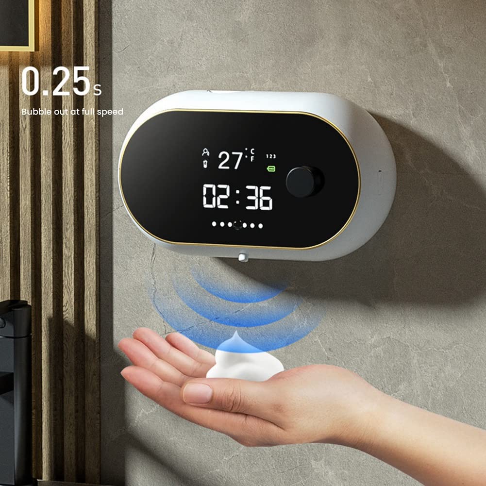 Bezdotykowy śCienny Automatyczny Dozownik MydłA USB Maszyna do Wytwarzania Piany w PłYnie Czujnik na Podczerwień Elektryczny Zestaw GłOśNomóWiąCy 2