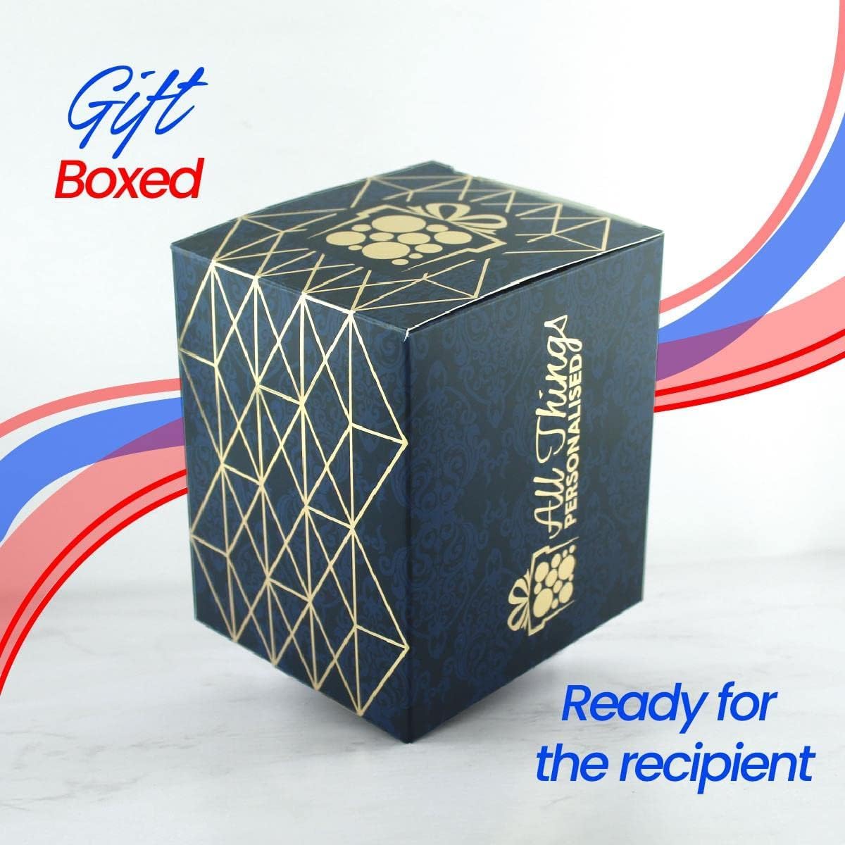 All Things Personalised Chope à Bière Gravée 0,5 L - Cadeau 18 Ans Personnalisé avec Prénom - Verre à Bière Gravure Laser - Coffret Cadeau Inclus