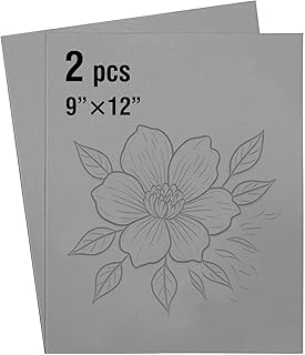 Falling in Art Professional Soft Linoleum Carving Block, 9 Inches by 12 Inches, Grey, 2-Pack