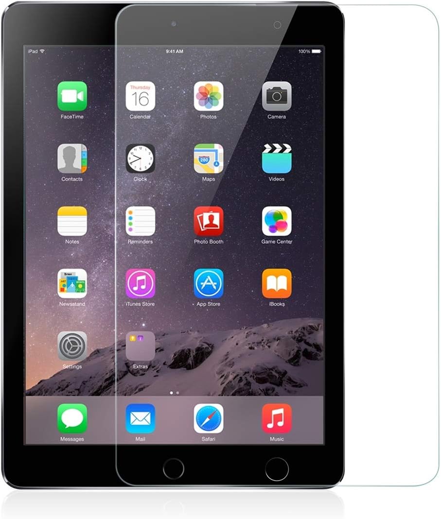 iPad Air Glass Screen Protector, Anker Premium Tempered Glass Screen Protector for iPad Air/iPad Air 2 with 9H Hardness and Easy Installation