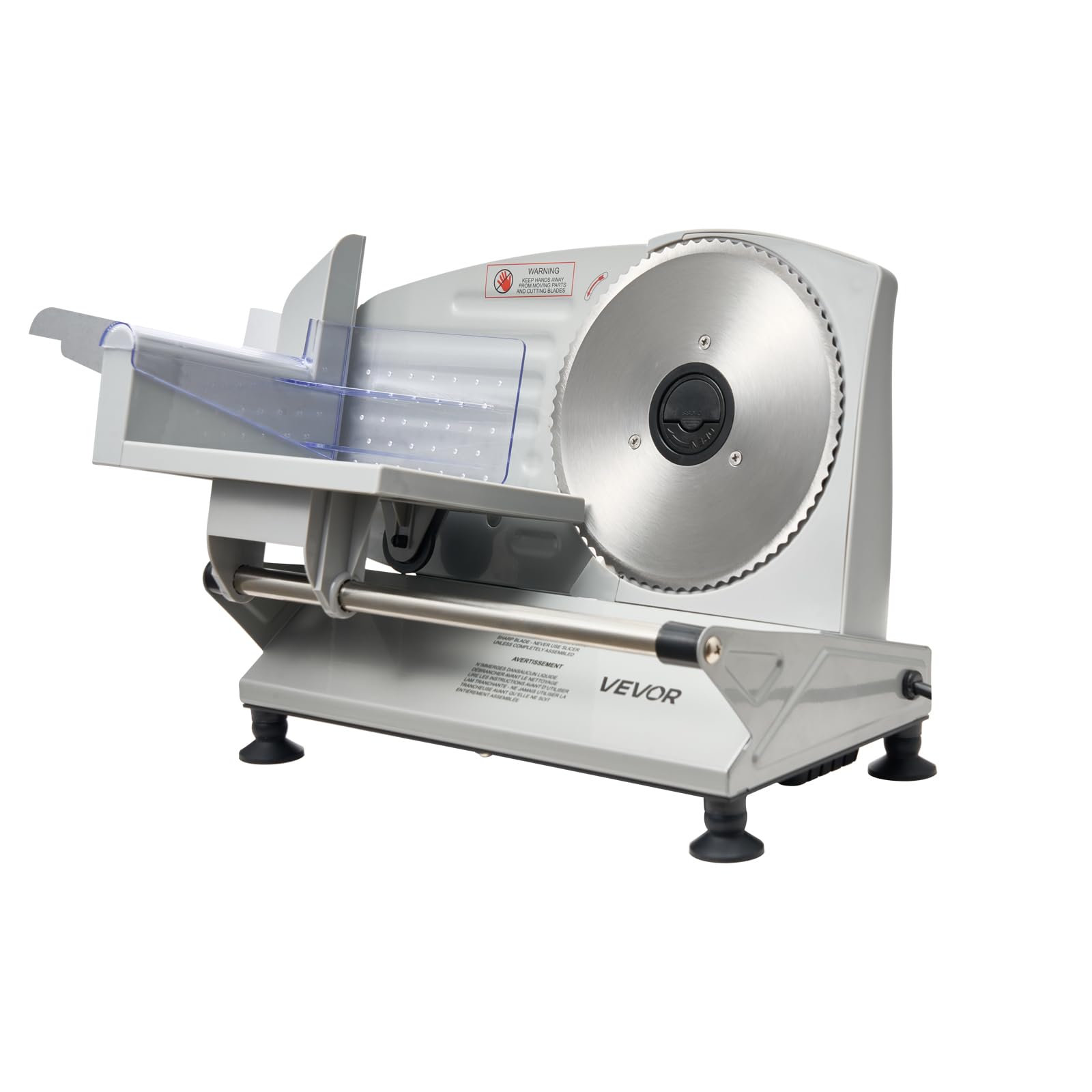VEVOR Trancheuse Électrique 150 W, Lame 170 mm, Épaisseur 0-15 mm, 65-90 tr/min