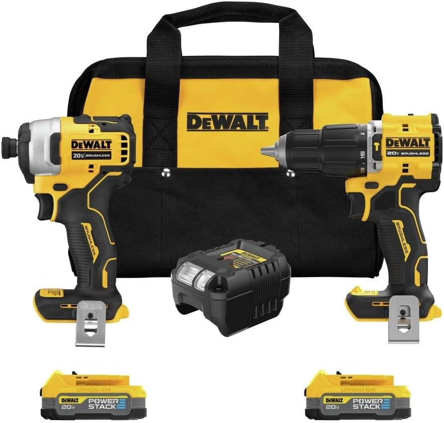 Dewalt DCK226E2 20V MAX ATOMIC Brushless Lithium-Ion Cordless 2-Tool Combo Kit (1.7 Ah)