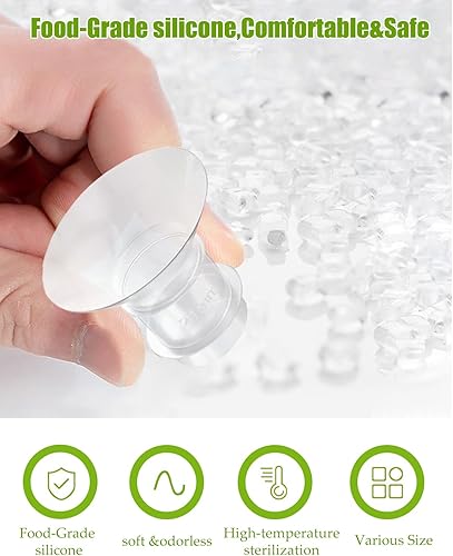 Miniatura 3 de Insertos de brida 9 piezas de 13150.669 in* 3 compatibles con Momcozy S9S9proS10S12S12proSpectraMedelaWillowTSRETE 0.945 in protectores de extractor