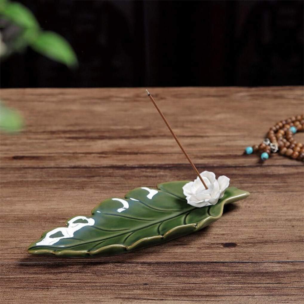 Incense Holder，Holder Coil Burner，Incense Stick Holder,Incense Burner ，Holder Burner，Incense Holder， Incense Holders Creative Joss Sticks Incense Holder therapy Censer for Home Hand-made Lotus Ceramic