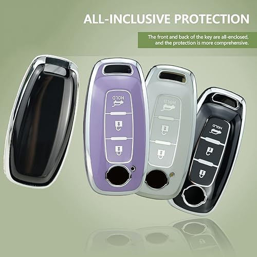 Miniatura 3 de ontto Funda de llave de 3 botones para Nissan 2023, accesorios para llavero, carcasa de TPU suave para llave Pathfinder Kicks X-Trail Rogue