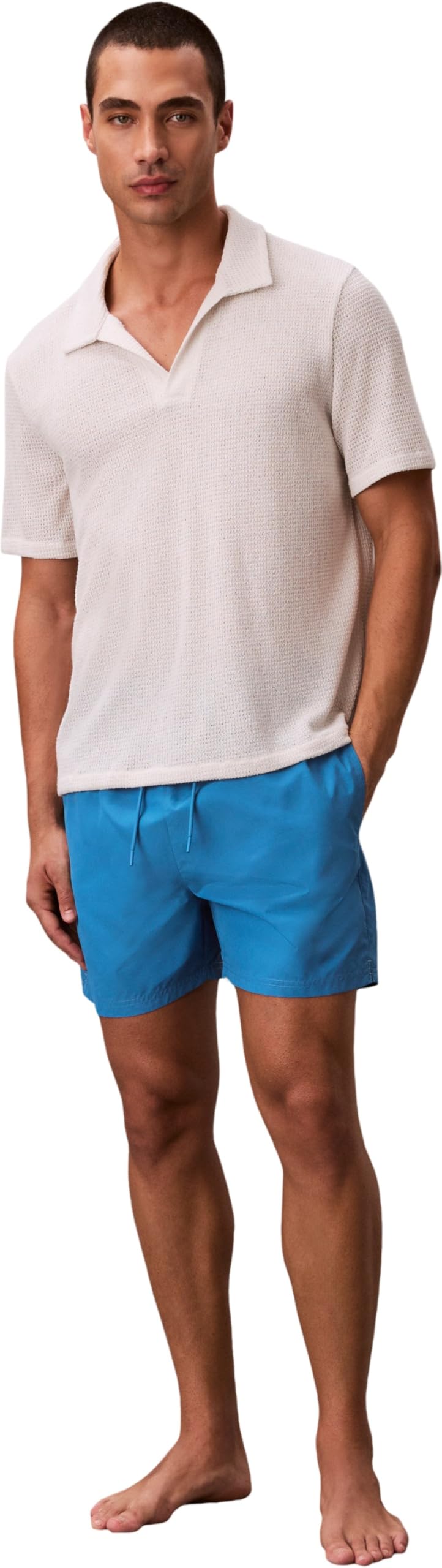 Calvin Klein Herren Medium Drawstring Lv00n61023 Badehose (1er Pack)