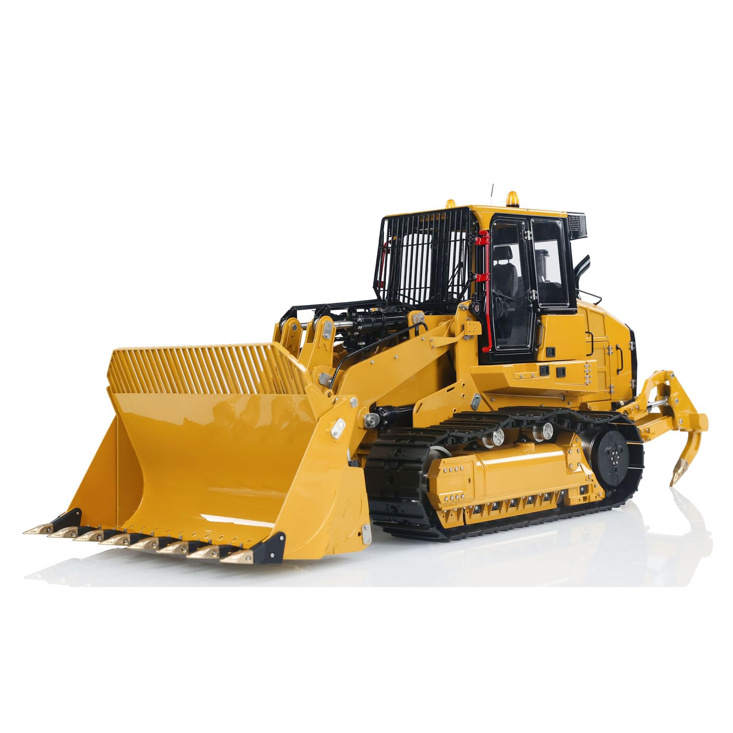 Wheelfun LESU 1/14 RC Idraulico Tracciato Loader Aggiornamento 973K Auto Apribile Secchio Posteriore Aratro Adulto Hobby