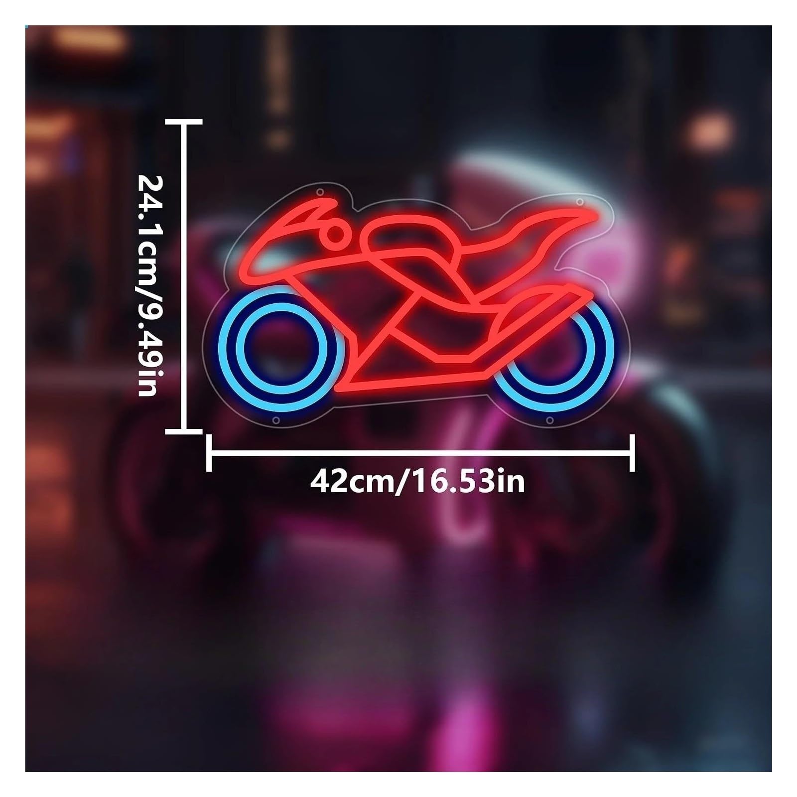 Decoración Lámparas Letrero De Neón Motocicleta