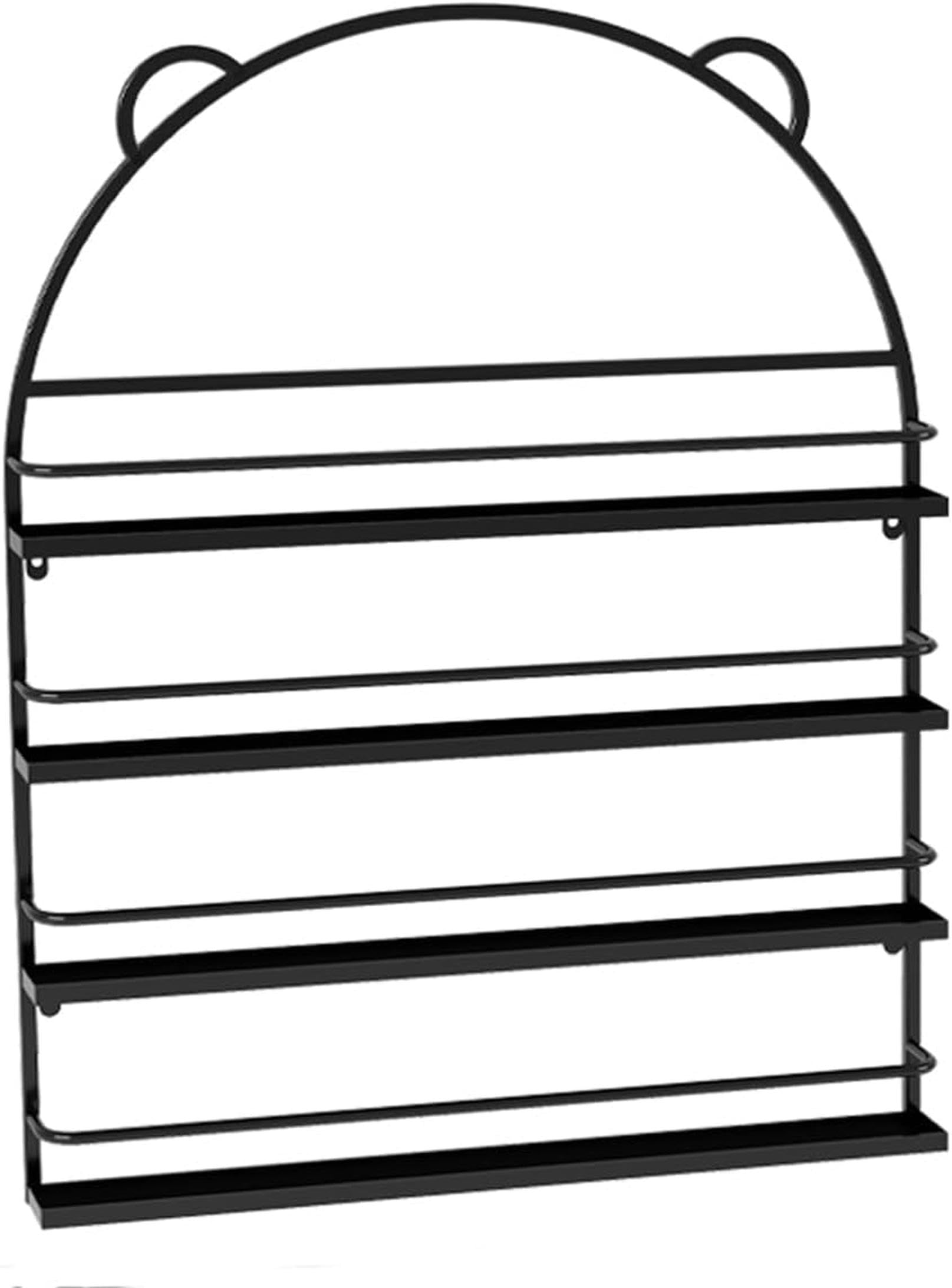 Questo espositore da Parete in Metallo per smalti, Composto da Quattro Ripiani, è Un Regalo Perfetto per Ragazze e Bambine.