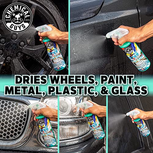 Image of Chemical Guys HOL424 After Wash Sprayable Gloss Boosting Car Wash Drying Aid (Helps Reduce Water Spots, 16 fl oz) Super Dry Kit with Premium Microfiber Drying Towels, 24 inchx16 inch (3 Pack)