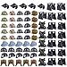 Produktbild BOROK 70 Pcs Mini Custom Helm Zubehör Set Armee Weste Minifiguren Soldaten SWAT Bausteine Spielzeug Waffenzubehör Toys