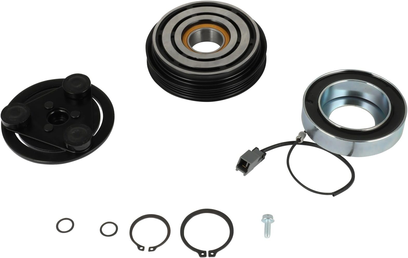 ECCPP A/C Compressor Clutch 2005-2006 Fit for Saab 9-2X 2.0L 2.5L 2002-2007 Fit for Subaru Impreza 2.0L 2.5L AC Compressor Clutch Assembly Kit Pulley Coil Set