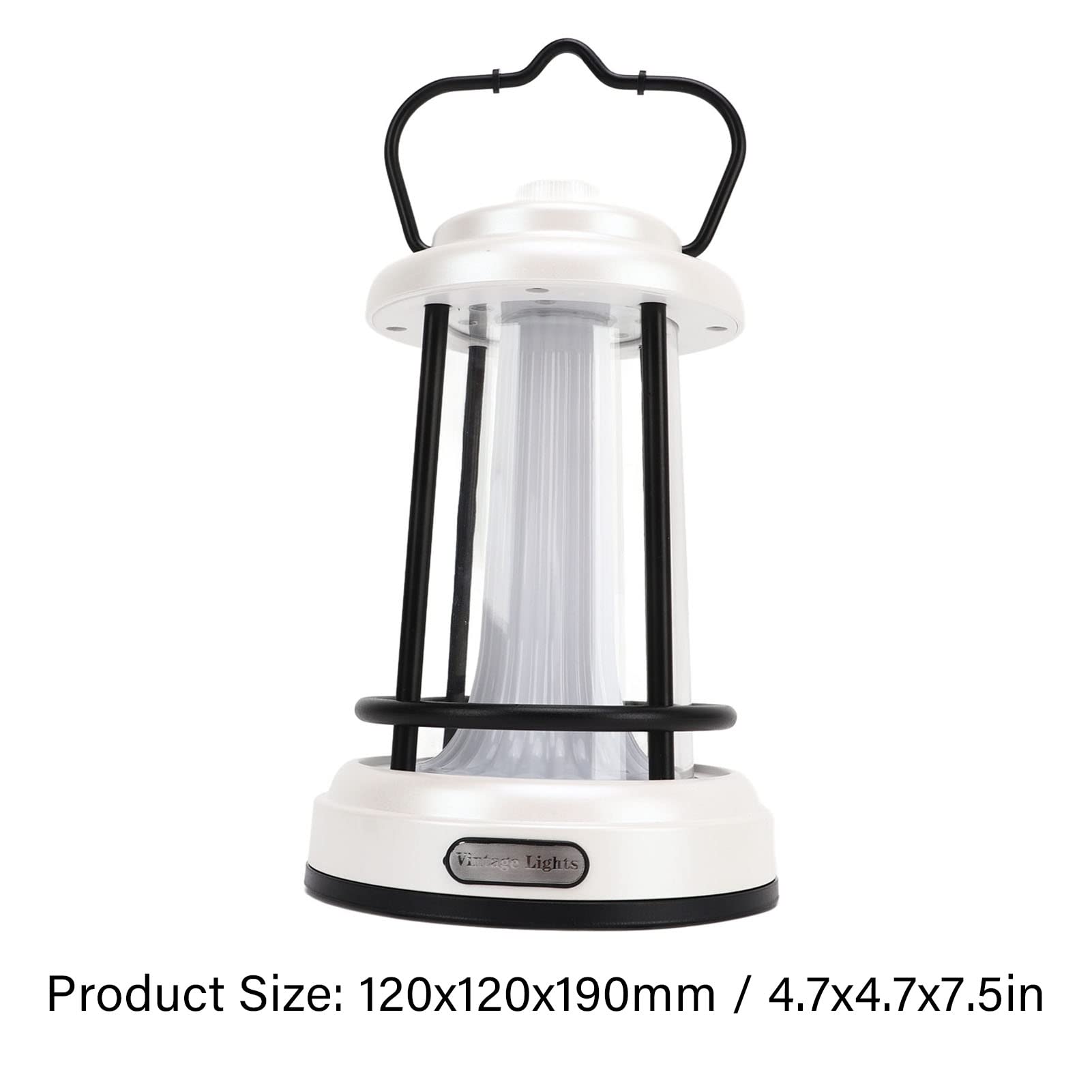 Linterna LED para Camping, Diseño Retro Superbrillante con Atenuación Continua para Acampar Al Aire y Emergencias, 8000 MAh, 6 W