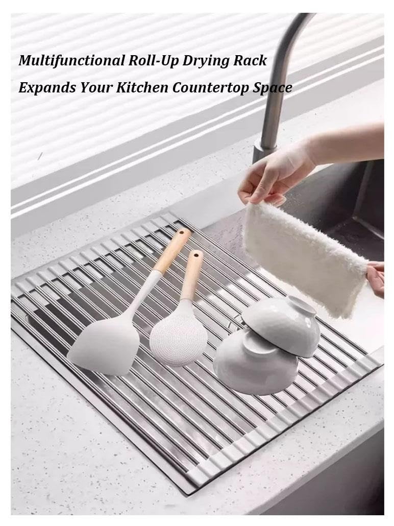 Escurreplatos Plegable Y Extraíble Escurridor De Platos para Fregadero