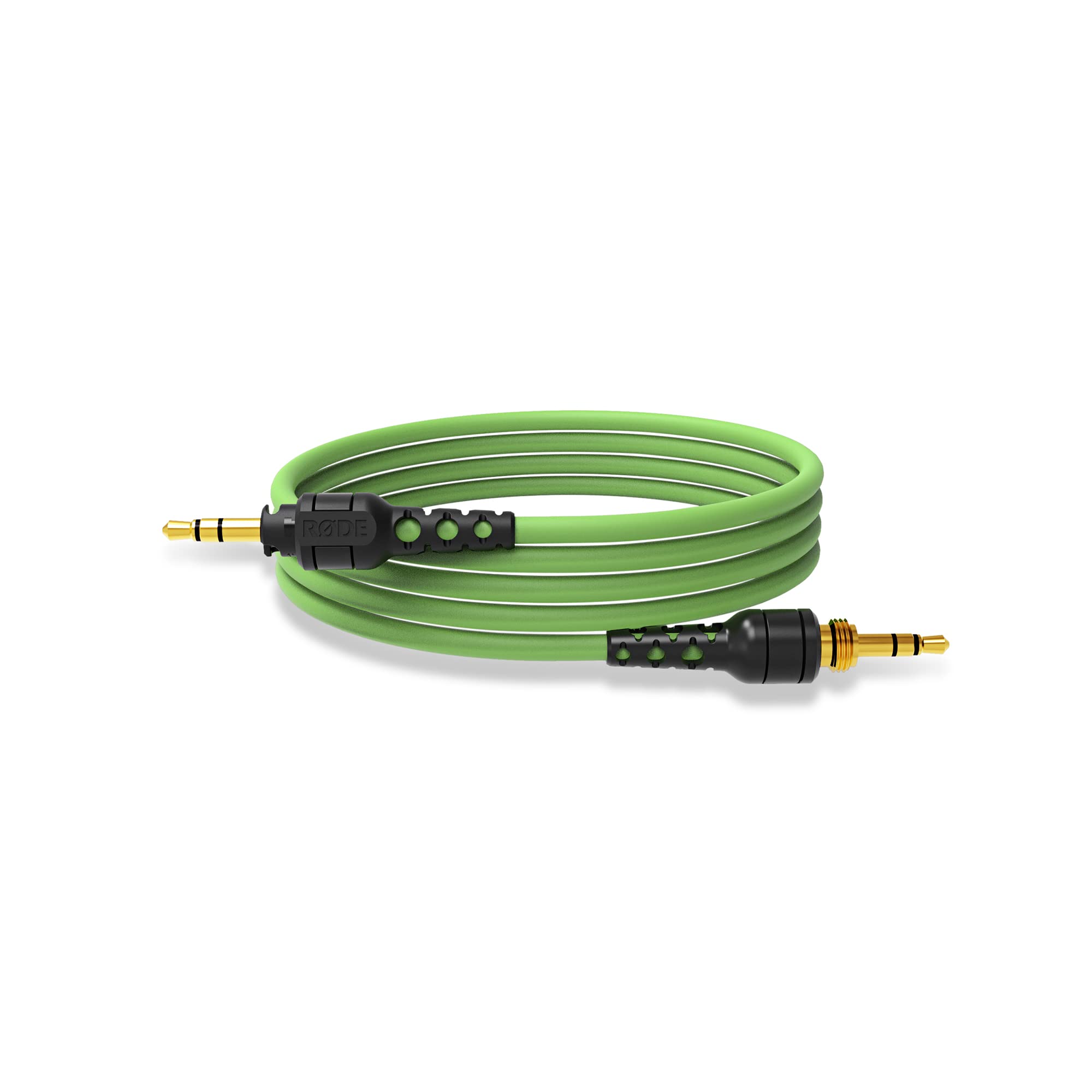 RØDE NTH-Kabel für NTH-100 Kopfhörer mit 1,2 m Länge, hochwertiges 3,5 mm TRS auf TRS Kabel, inklusive 6,35 mm Schraubadapter (grün)