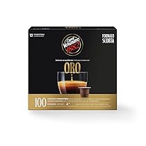 Caffè Vergnano 1882 – 100 Capsule Caffè Compostabili e Compatibili con Nespresso, Oro – Pack da 100 capsule