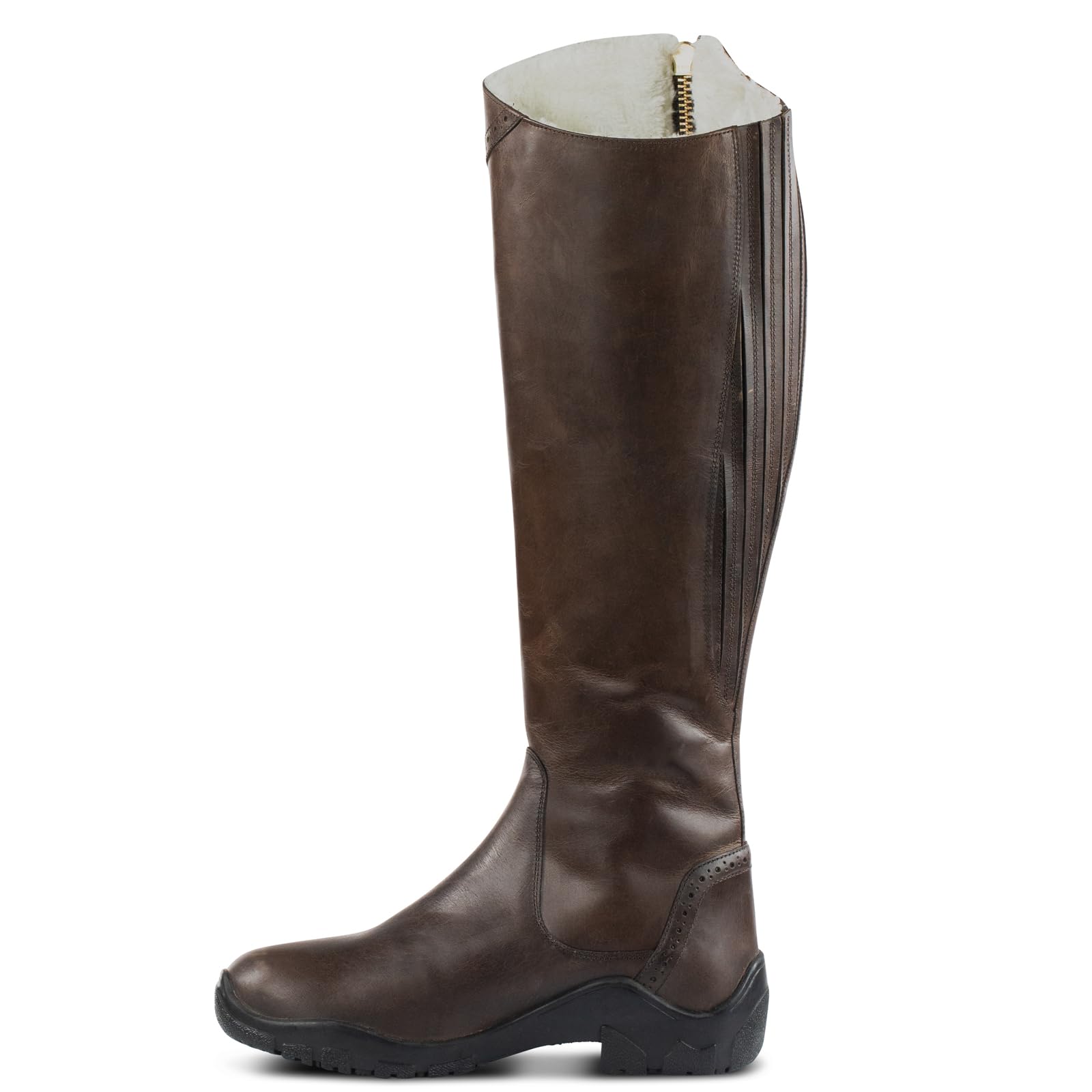 HORZE Stivali invernali da equitazione da donna in pelle Aspen, termici da equitazione in pelle