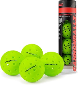 Cannonballz Outdoor Pickleball Balls, Official USAPA Approved