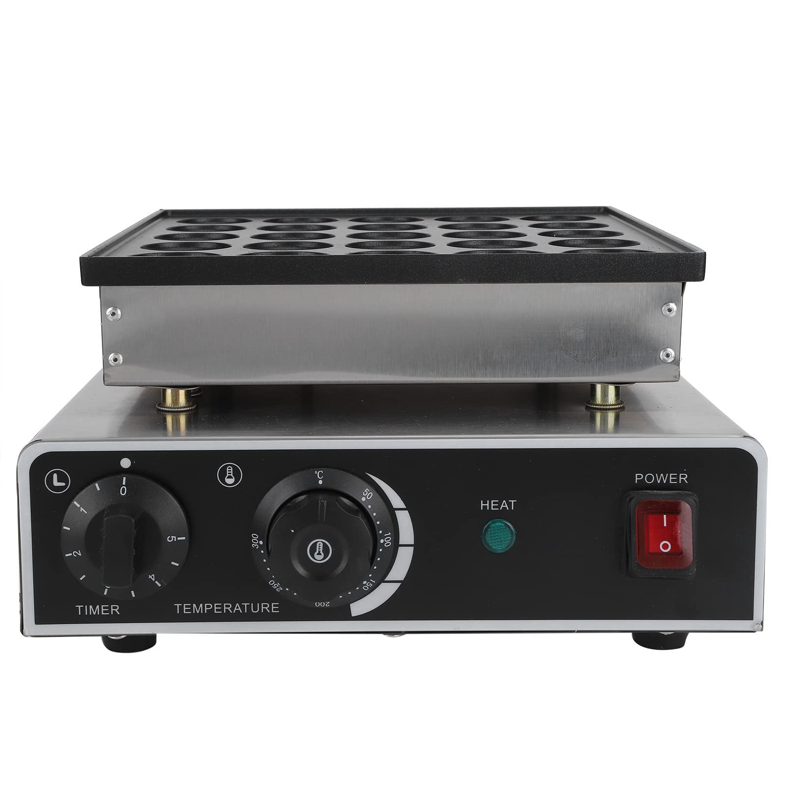 Mini Dutch Pancake Baker, 950W 25 Holes Commercial Pancake Maker Machine Maker Nonstick Electric Dorayaki Maker Machine for Bakery Home Kitchen Restaurant Bar