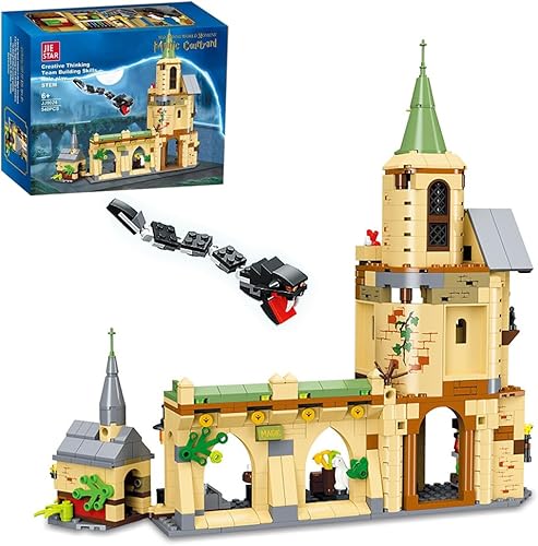 Miniatura 1 de MISINI M6015 Juego de bloques de construcción para patio mágico, 540 piezas MOC Creative Block Castle Tower Toy Kit, regalo STEM para niños, adultos