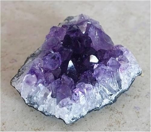 Piedra amatista cuarzo punto de racimo piedra natural piedra de cristal roca reiki