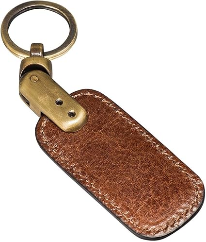 イタリアTHE BRIDGEキーホルダー Maxwell Scott - Personalized Mens Luxury Leather Key Ring