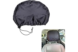 2 Pack Satin Car Headrest Cover