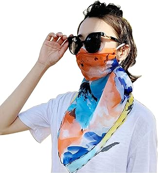 Amazon Moer フェイスカバー ネックガード フェイスマスク 全14色柄 Uvカット 釣りフェイスカバー 息苦しくない 冷感 日焼け防止 Moer ネック フェイスカバー