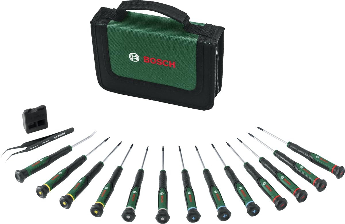 Bosch Precision Screwdriver Set 15-Piece (Accessory Hand Tool)