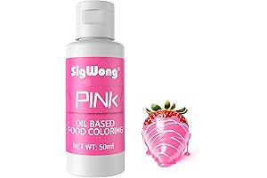 Oil Based Food Coloring for Chocolate - 50ml Pink Upgraded