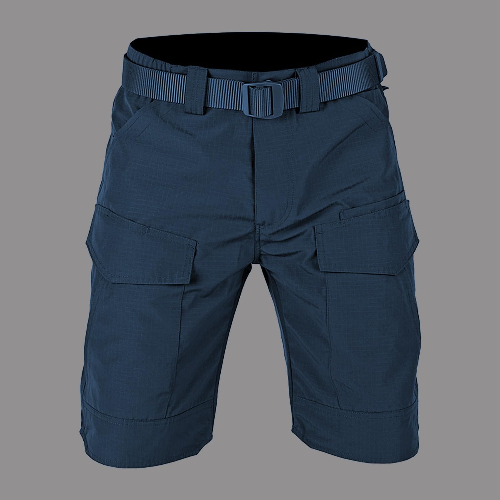 generisch Pantaloncini estivi da allenamento, da uomo, elasticizzati, con 6 tashcen, tinta unita, slim fit, da golf, per attività all'aria aperta, trekking, trekking, bermuda per il tempo libero, da