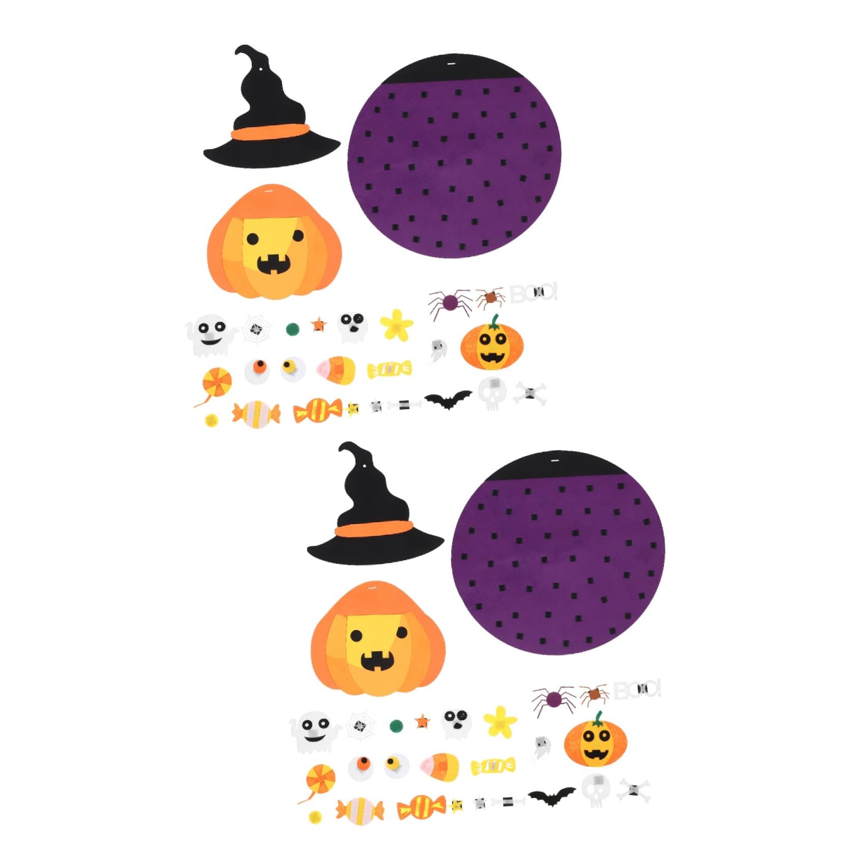 2pezzi Addobbo Di Halloween Feltro Con Ciondolo Forma Di Decorazione Adatta Per Feste e Interni Atmosfera Festiva Duratura e Unica Per La Tua Casa