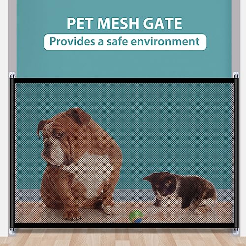 Portão de Malha Expansível para Escadas/Portas Com Tecido de Malha de Nylon Resistente a Rasgos, Fác