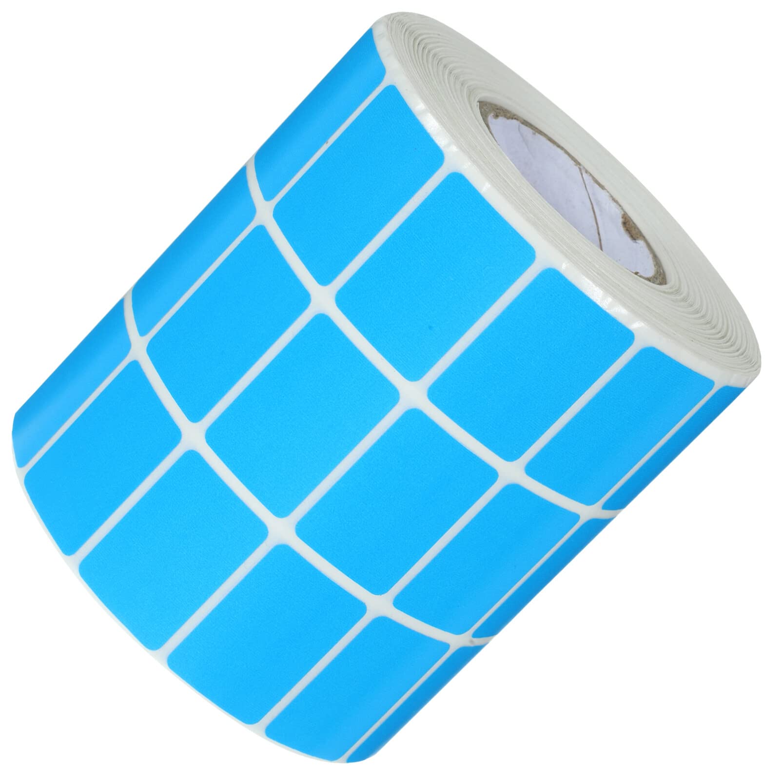 Etichette Adesive Rettangolari Color Blu, 1 Rotolo 5000 Pezzi