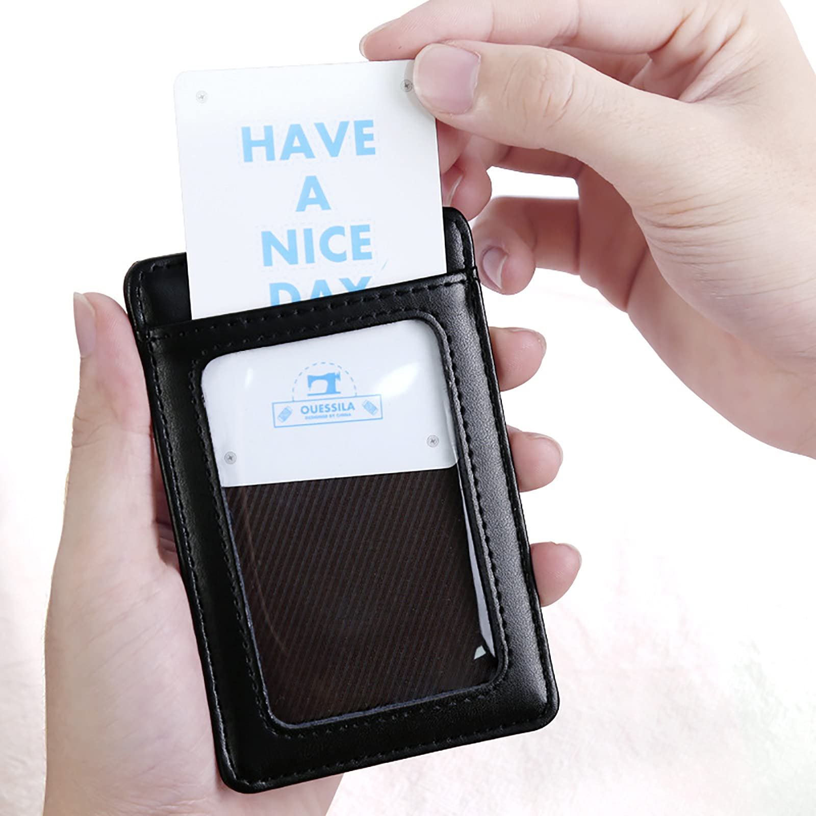 PORTACARTA D'IDENTITÀ PACCHETTO Con Borsa Carta D'identità Con Denaro - Foto 3