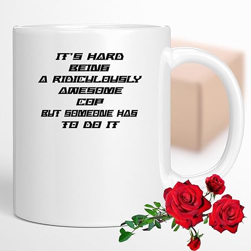 Coffee Mug Cop Ridiculously Funny Birthday Gag Gifts - Adult Humor - Humorous for Coworkers 696392