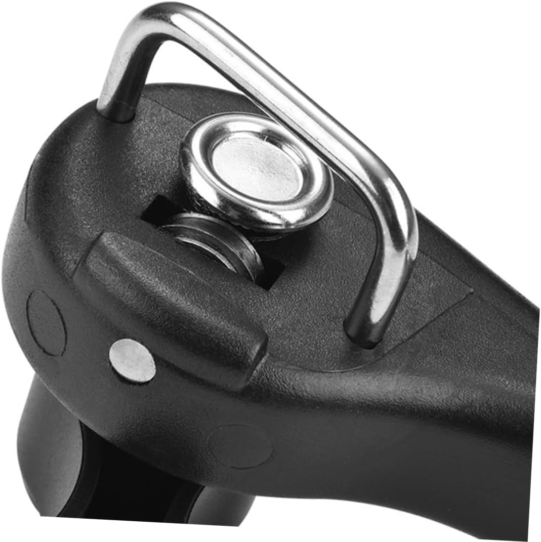 Unomor Stainless Steel Can Opener Safe Grips Professional Bottle Opener for Kitchen Use Easy for All Ages for Home Travel and Outdoor Activities Black
